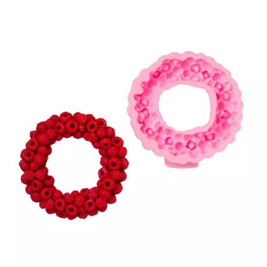 Silicone mold Raspberry wreath