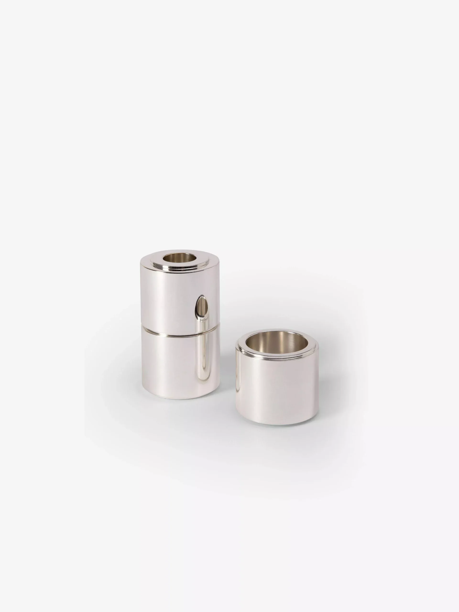 Silver Plated Smooth Lux Tea Light Set of 3