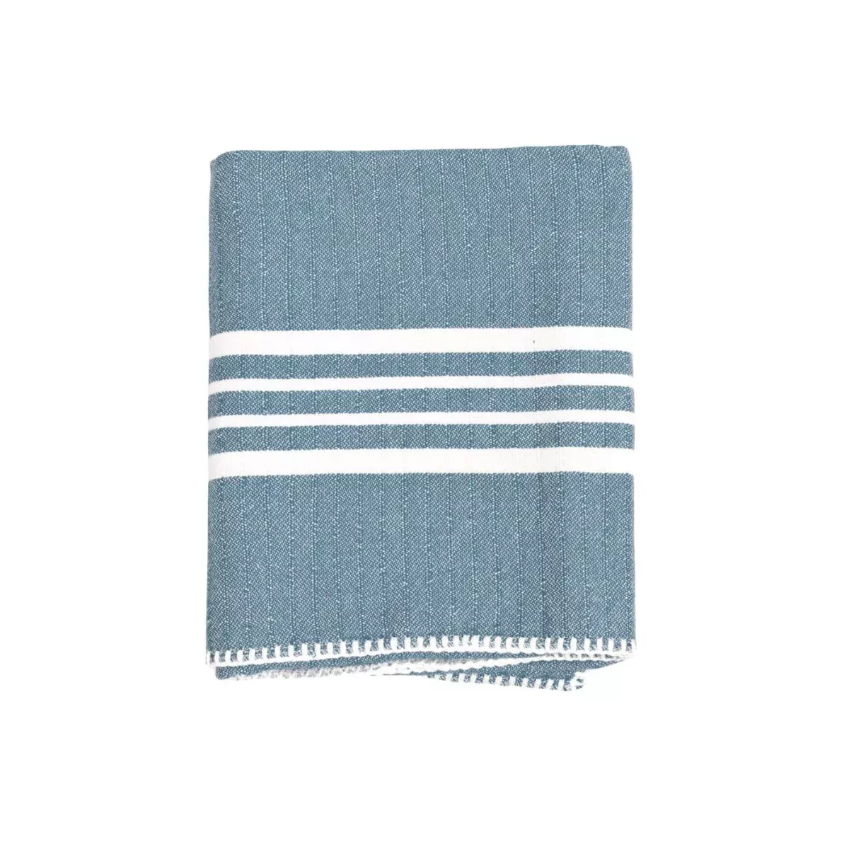 Soft Coastal Turkish Towels, Hand-Stitched Edge
