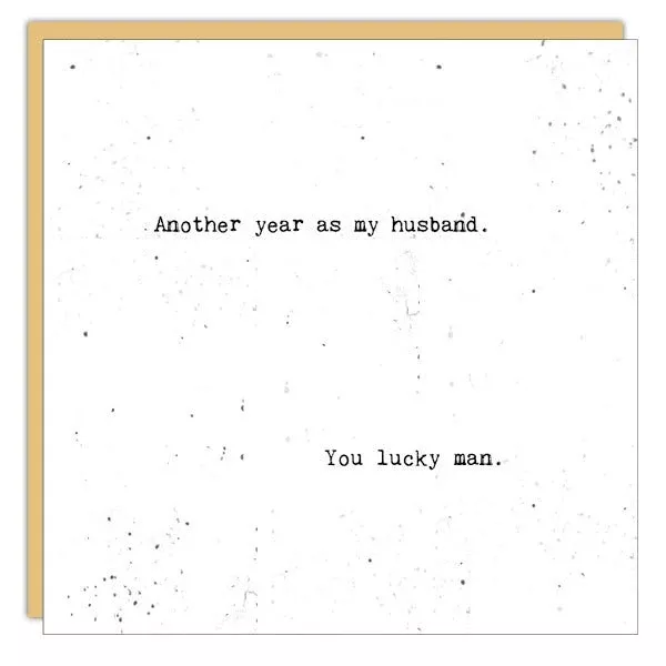 Stationery - Little Gem Card -Another Year As My Husband