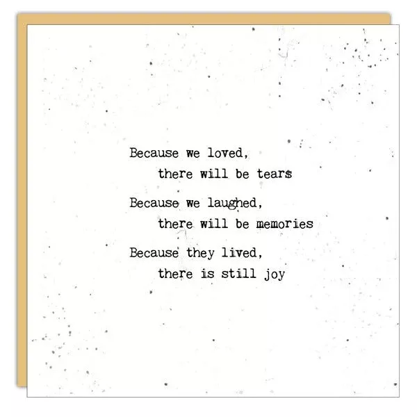 Stationery - Little Gem Card - Because We Loved