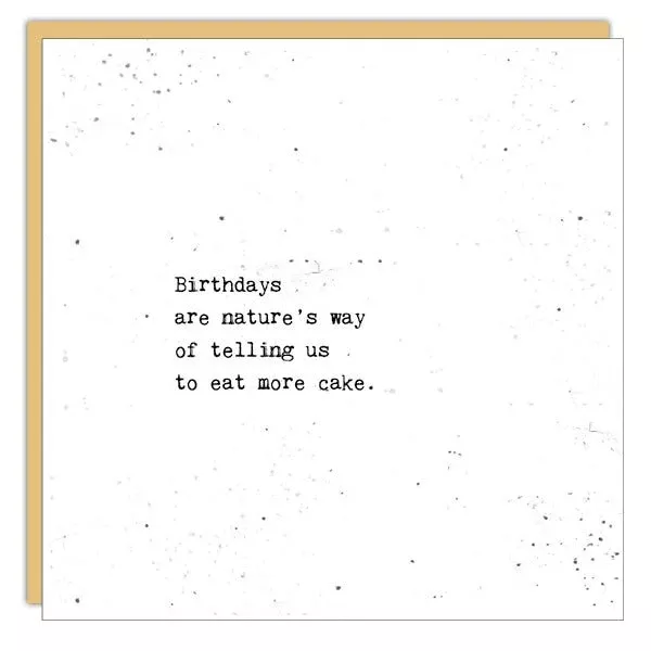 Stationery - Little Gem Card - Birthdays are Nature's