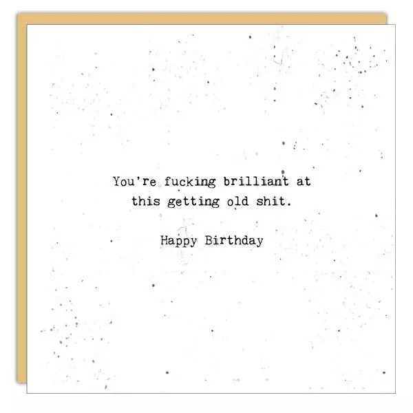 Stationery - Little Gem Card - Getting Old Shit