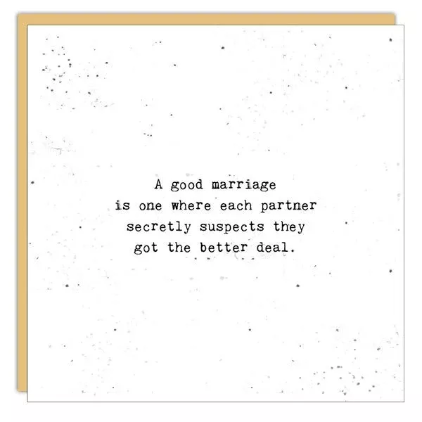 Stationery - Little Gem Card - A Good Marriage