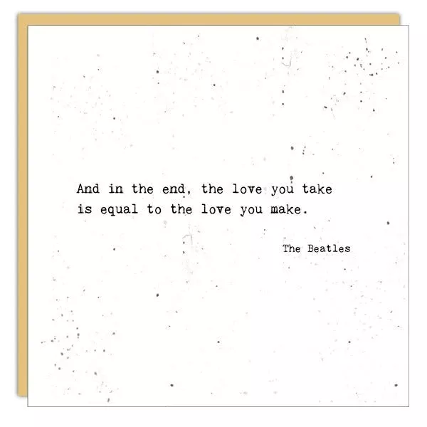 Stationery - Little Gem Card - The Love You Take