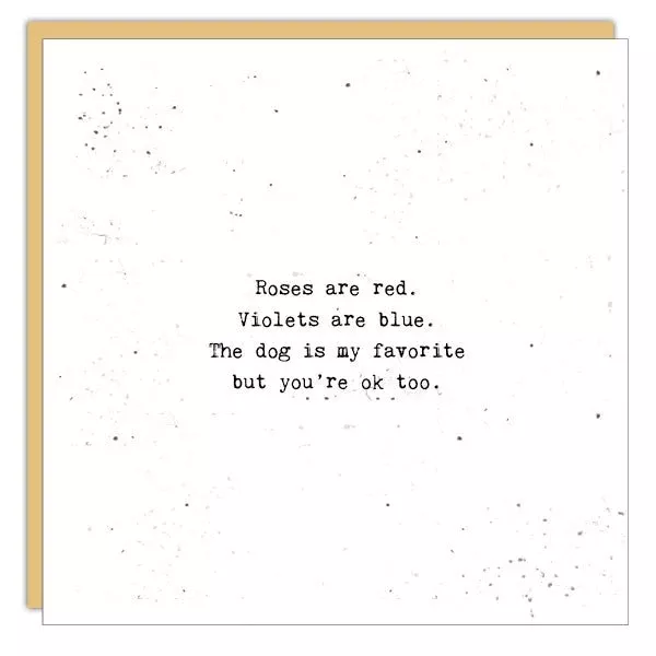 Stationery - Little Gem Card - Roses Are Red