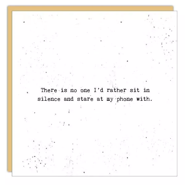 Stationery - Little Gem Card - Sit In Silence