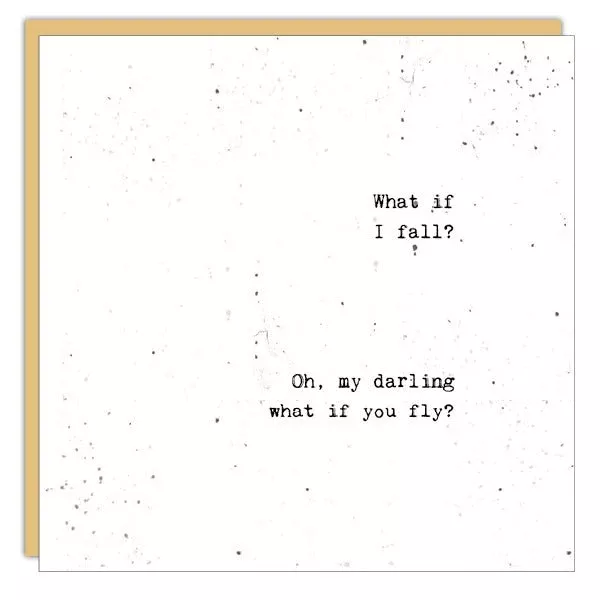 Stationery - Little Gem Card -What If I Fall?