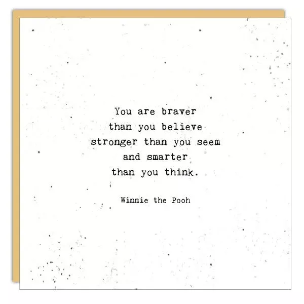 Stationery - Little Gem Card -You Are Braver