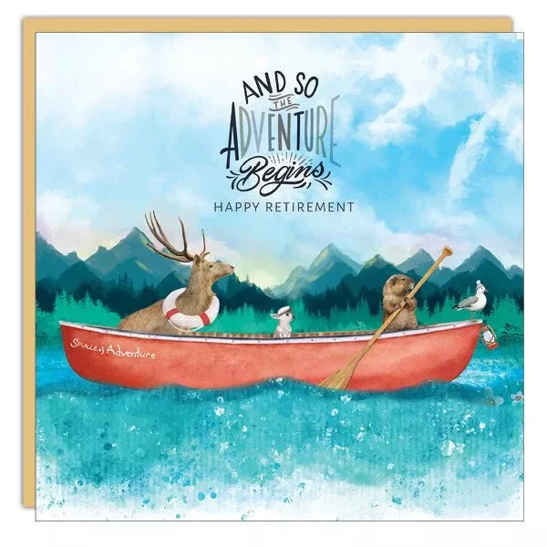 Stationery - Lost & Found Card - Adventure Begins (Happy Retirement!)