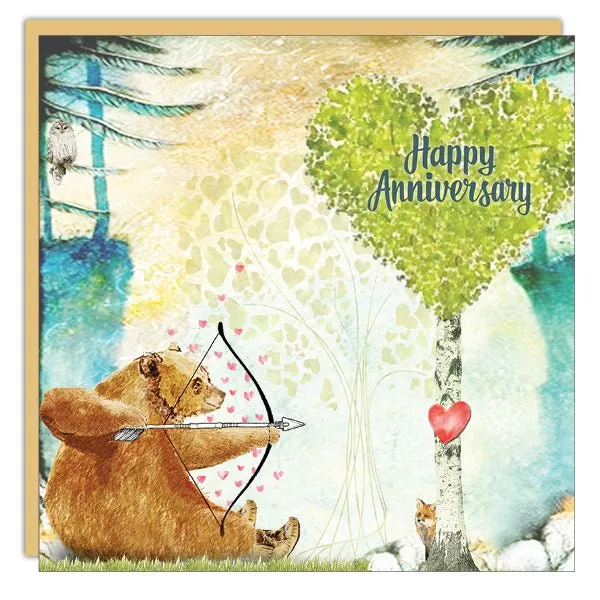 Stationery - Lost & Found Card - Archery Bear - Anniversary