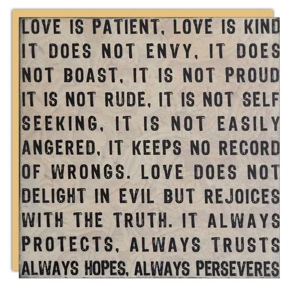 Stationery - Lost & Found Card - Love Is Patient