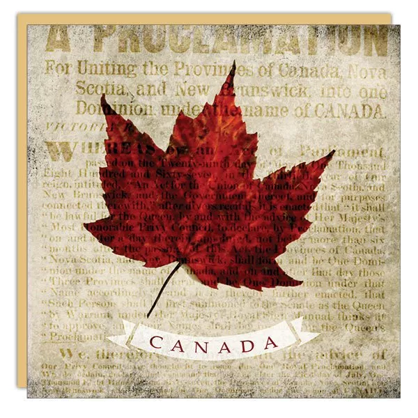 Stationery - Lost & Found Card - Maple Leaf Canada