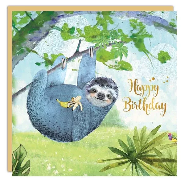 Stationery - Lost & Found Card - Sloth - Birthday