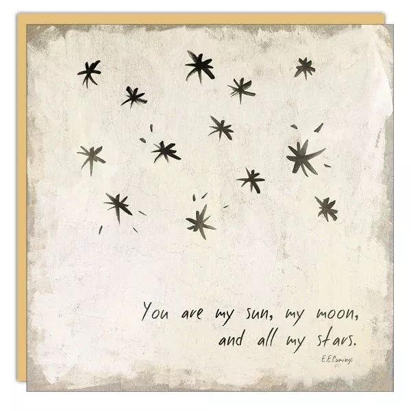 Stationery - Lost & Found Card - Sun, Moon, Stars