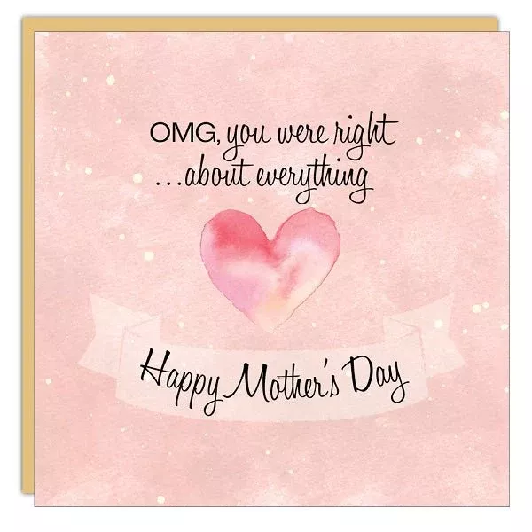 Stationery - Mother's Day Card - Right About Everything