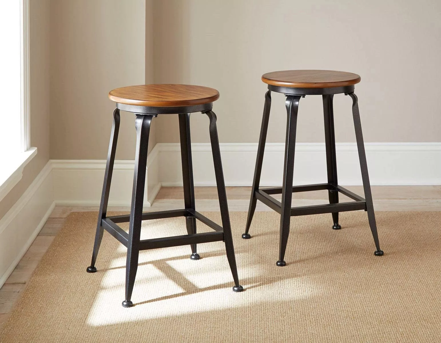 Steve Silver Adele Counter Stool in Brown (Set of 2)
