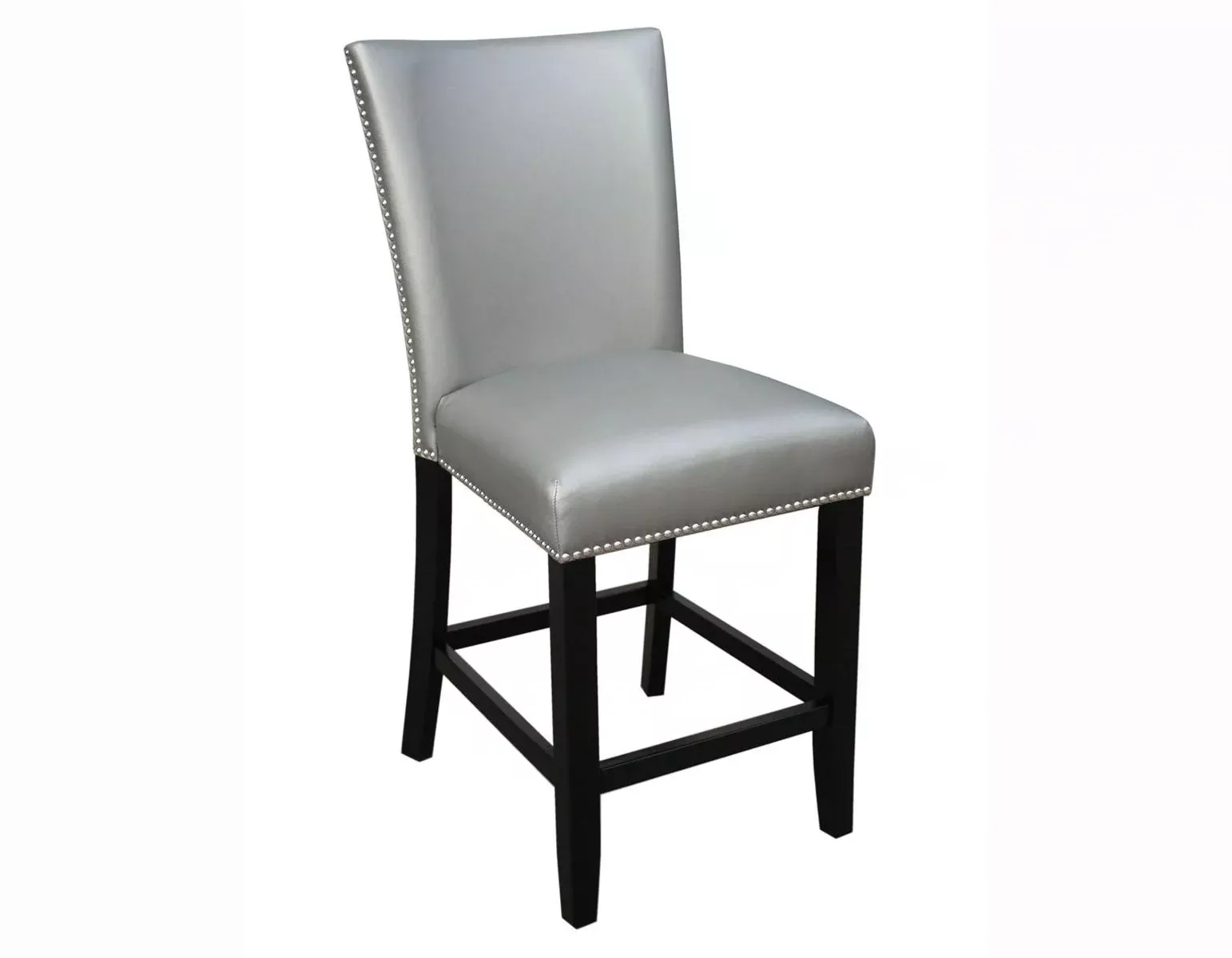 Steve Silver Camila Silver Counter Chair in Silver (Set of 2)