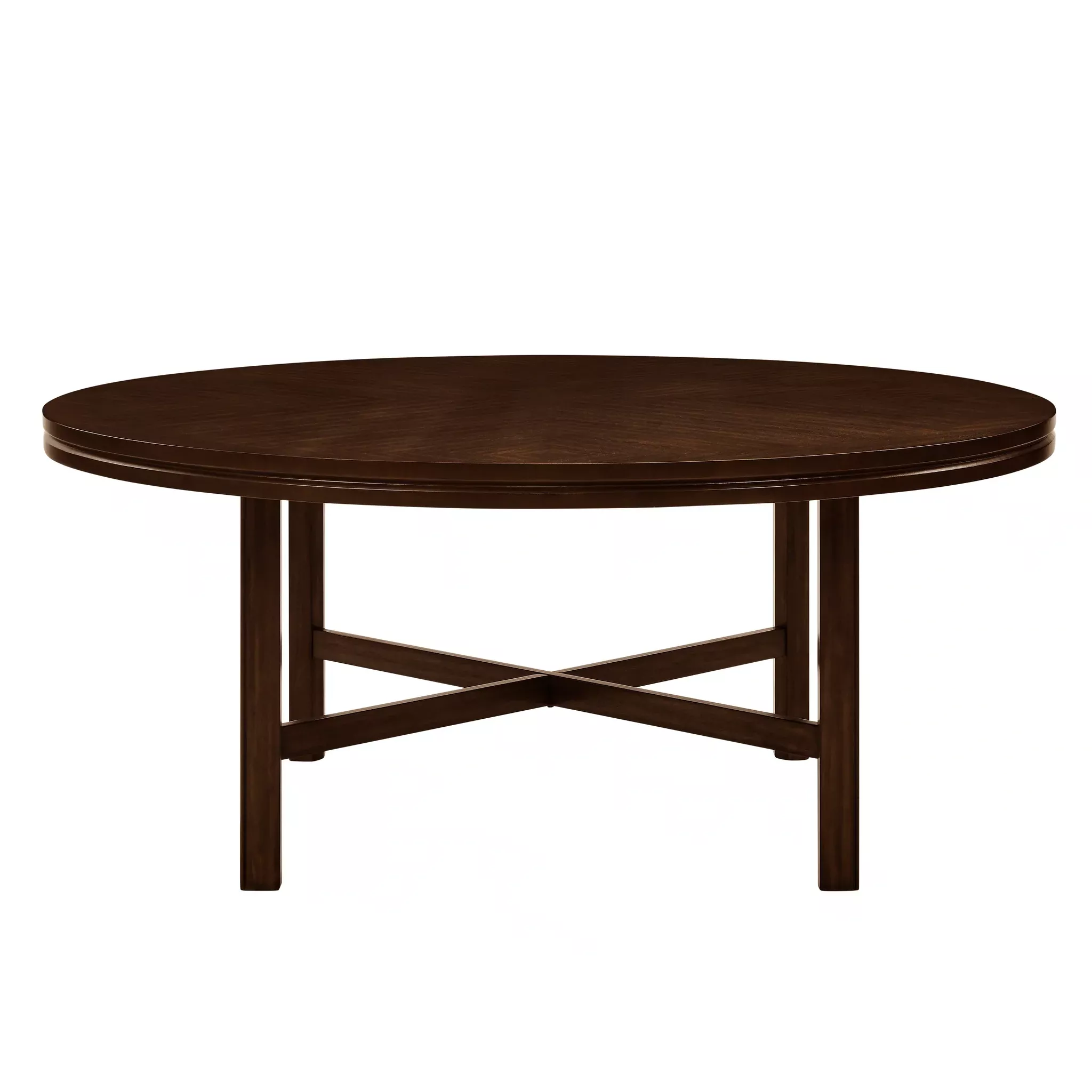 Steve Silver Hartford Round Dining Table in Espresso