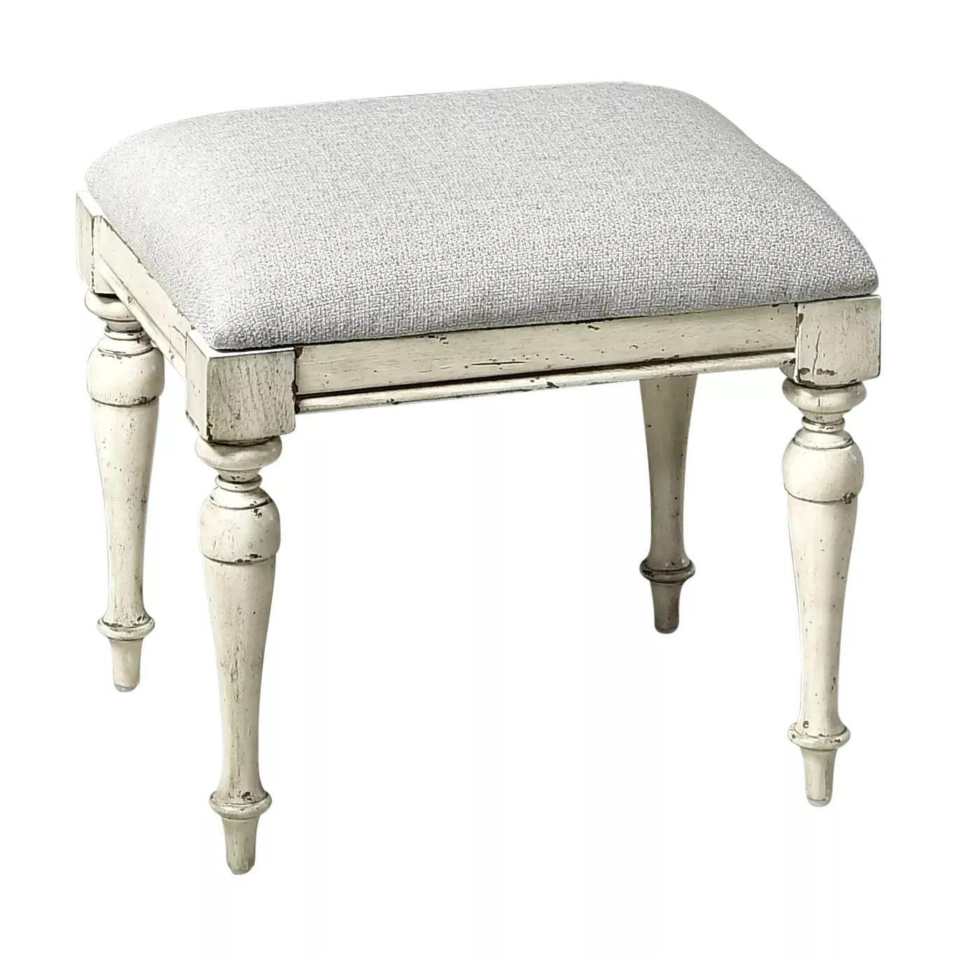 Steve Silver Highland Park Vanity Bench in Cathedral White