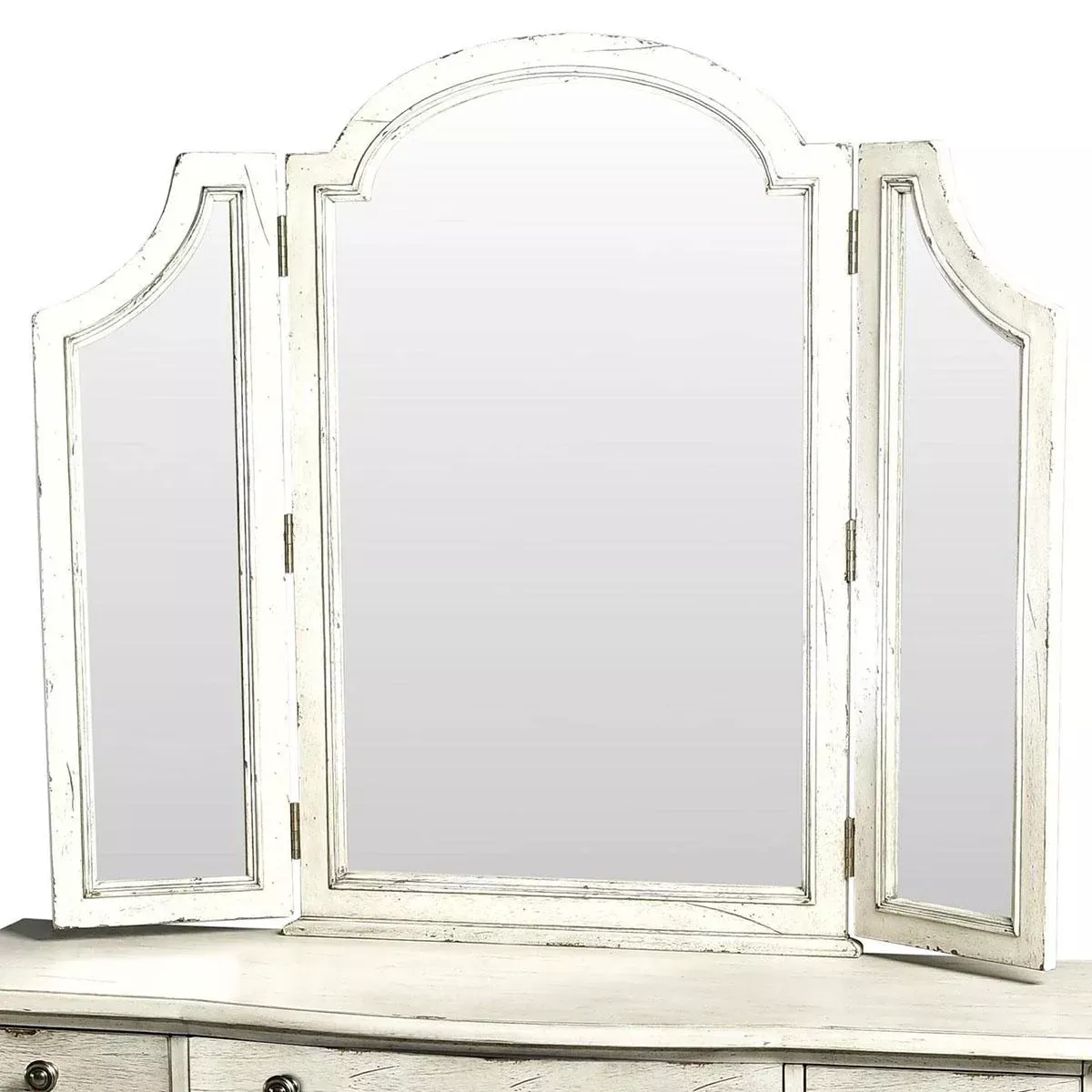 Steve Silver Highland Park Vanity Mirror in Cathedral White hP900VMW