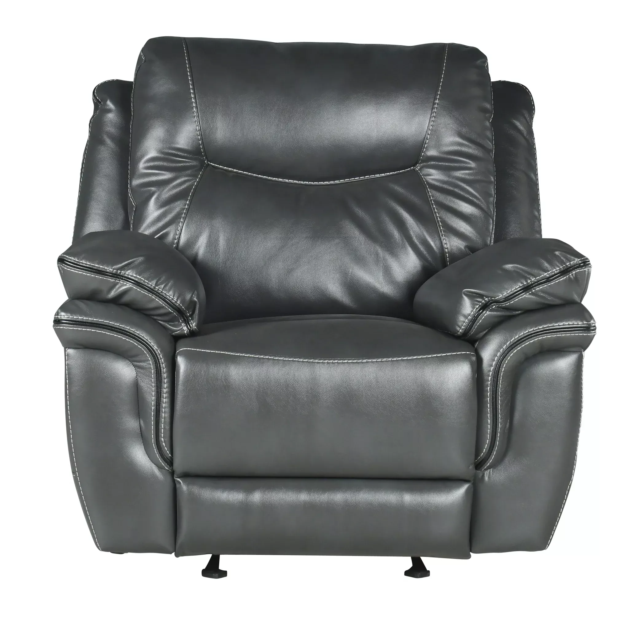 Steve Silver Isabella Manual Glider Recliner in Grey