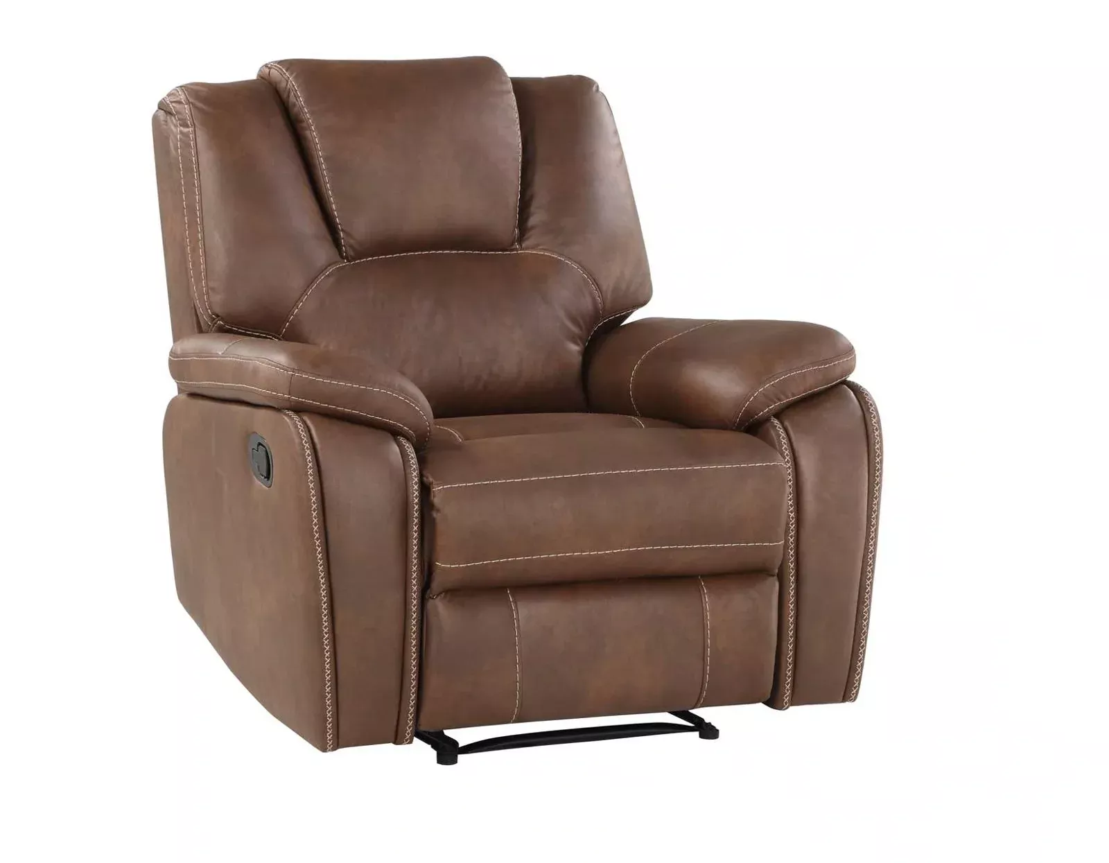 Steve Silver Katrine Manual Recliner in Chestnut Brown