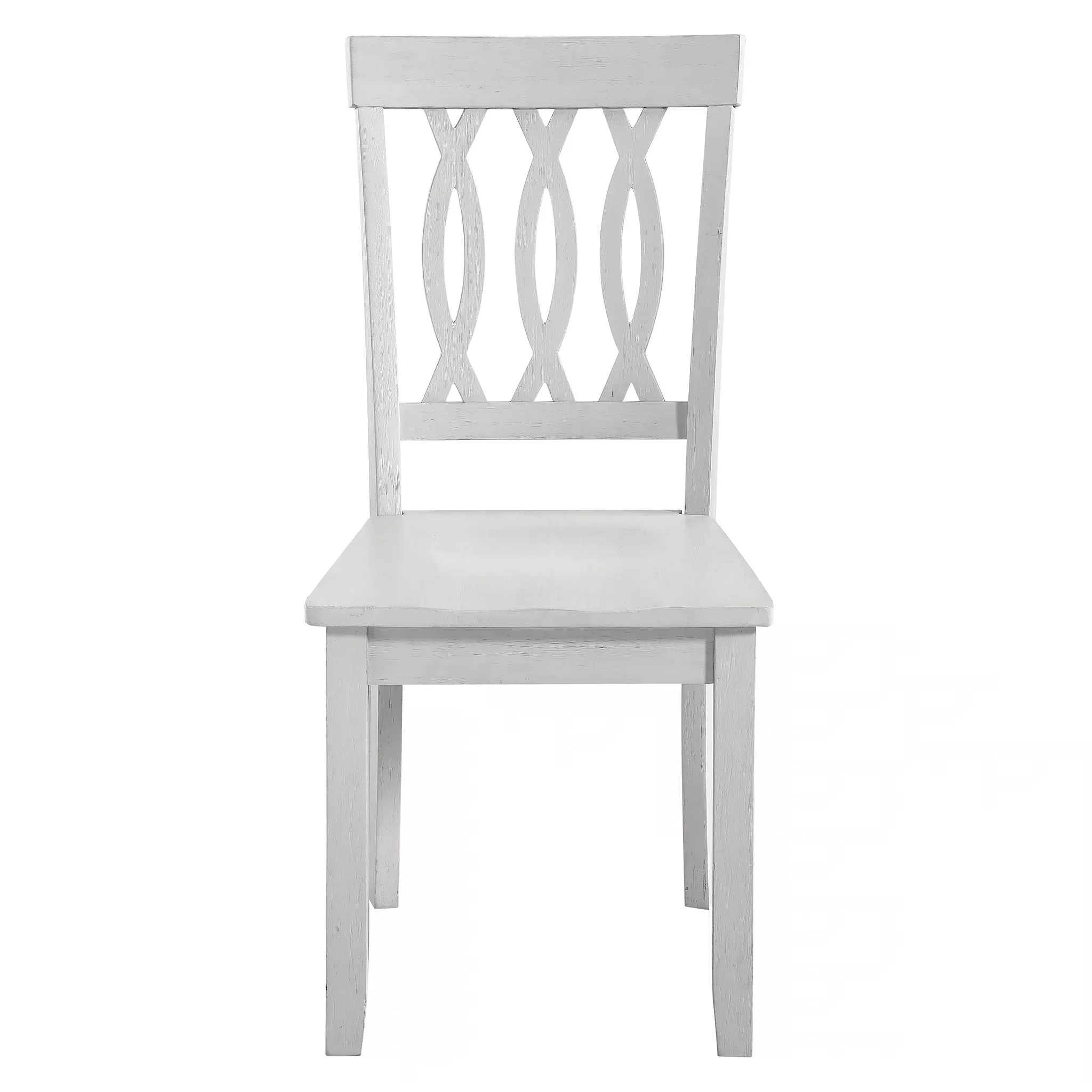 Steve Silver Naples Side Chair in Antiqued White (Set of 2)