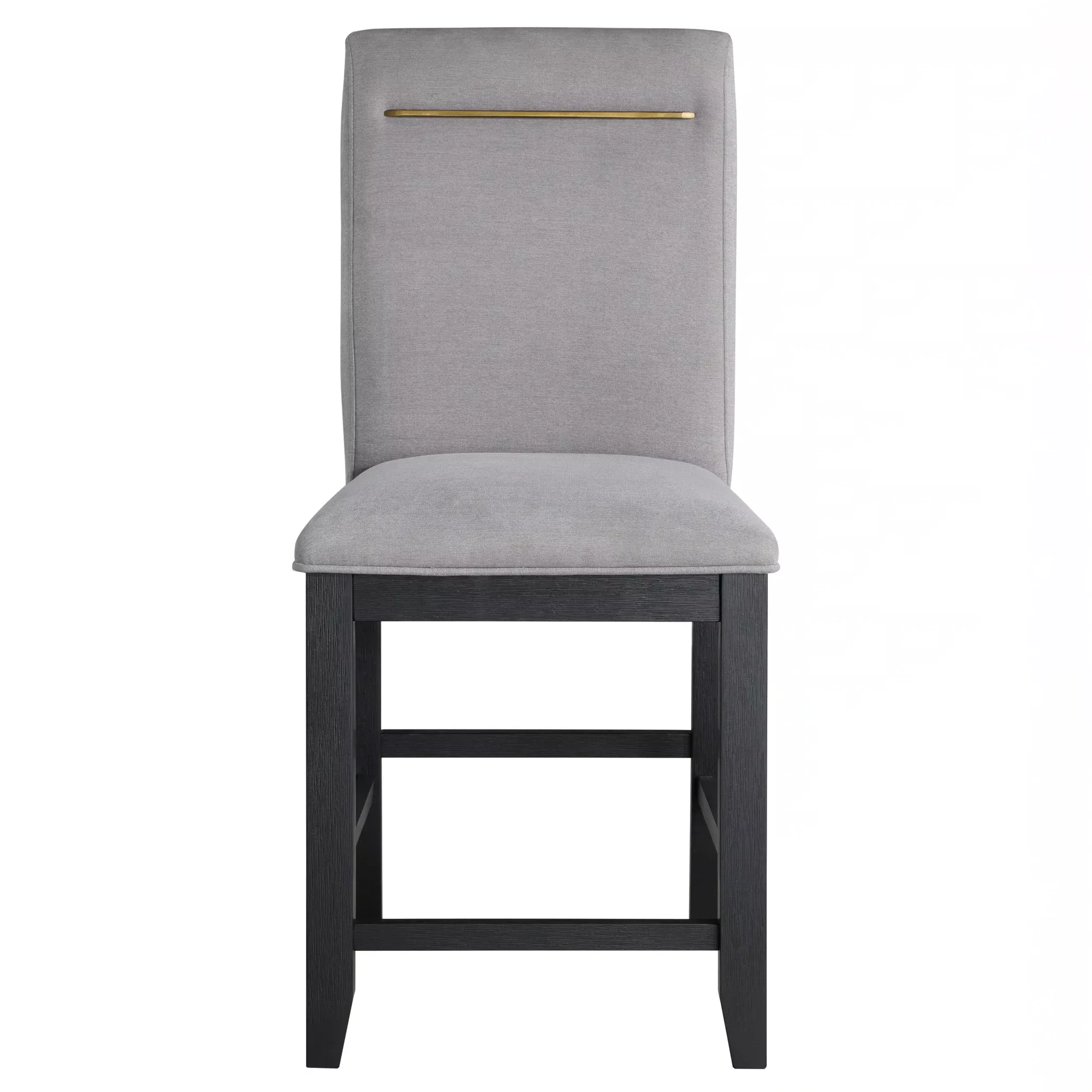 Steve Silver Yves Counter Chair in Rubbed Charcoal (Set of 2)
