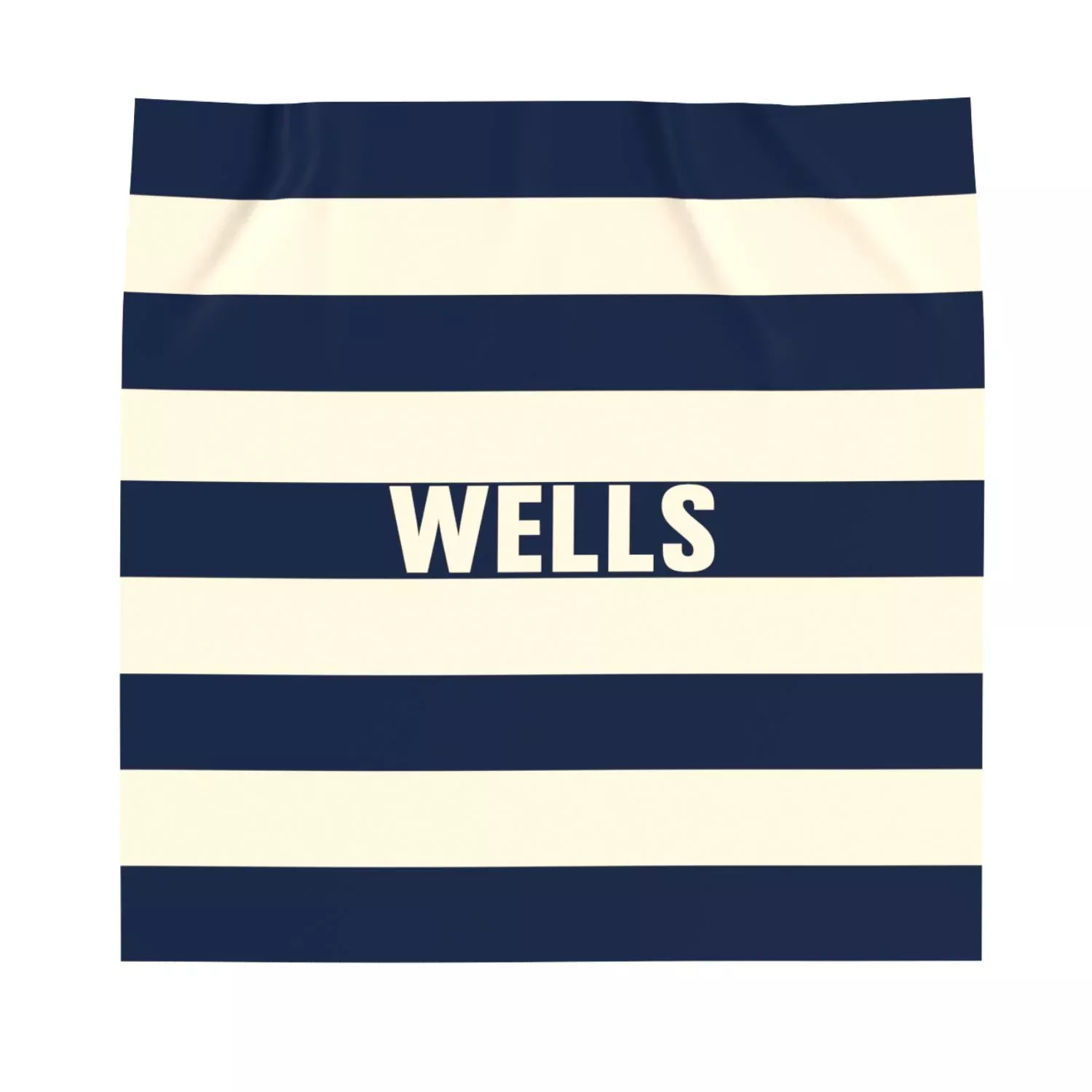 Striped Knit Throw, Wells Maine