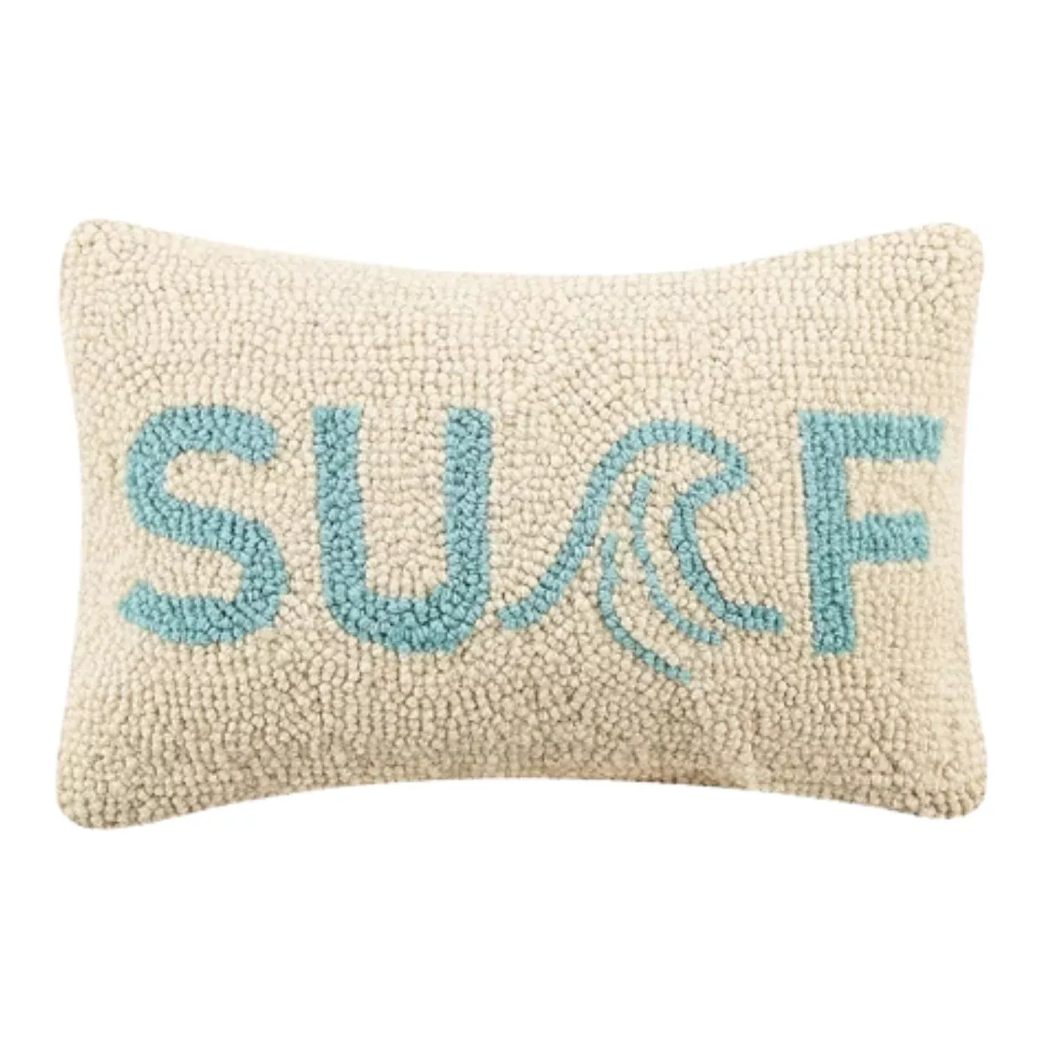 Surf Coastal Hook Pillow, 12" x 8"