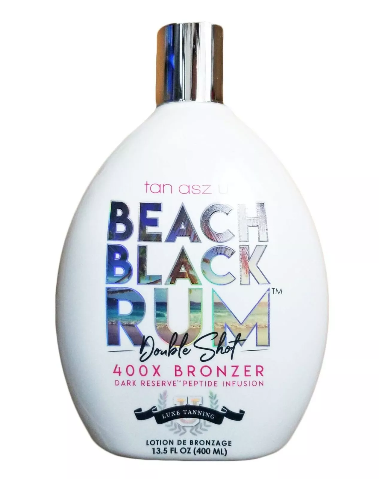 Tan ASZ U Beach Black Rum Double Shot 13.5 oz.