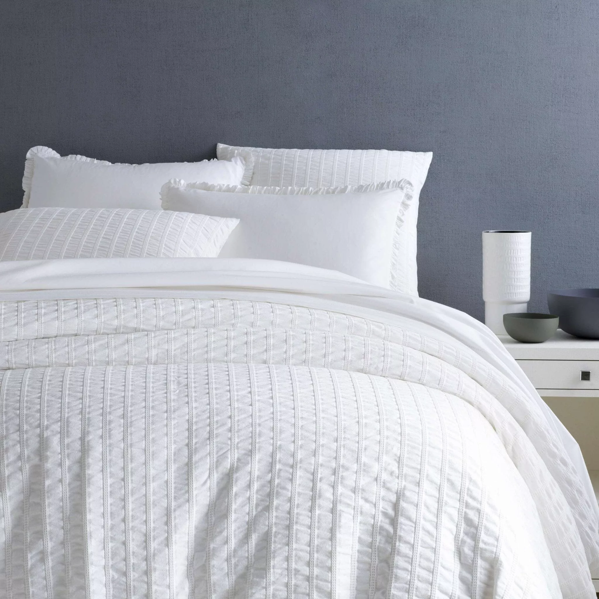 Tidal White Duvet Cover