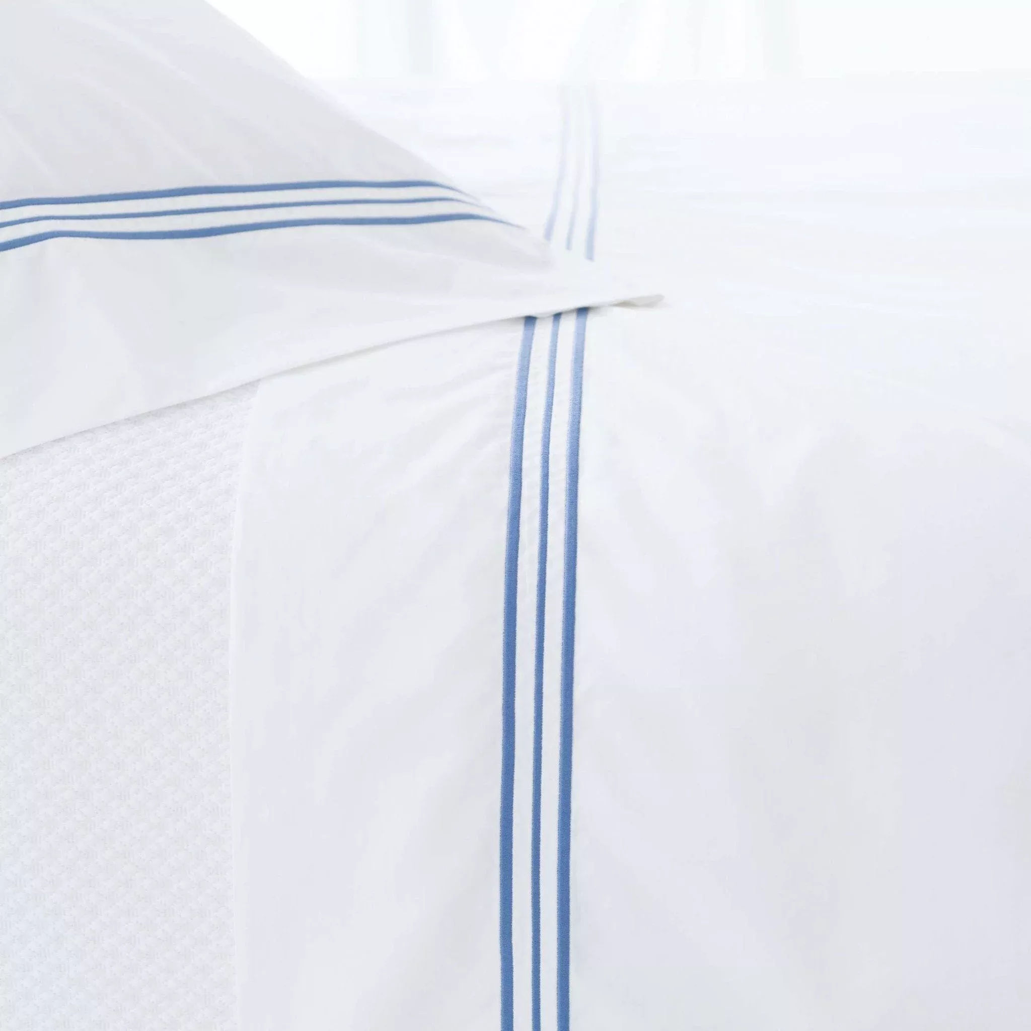 Trio French Blue Flat Sheet