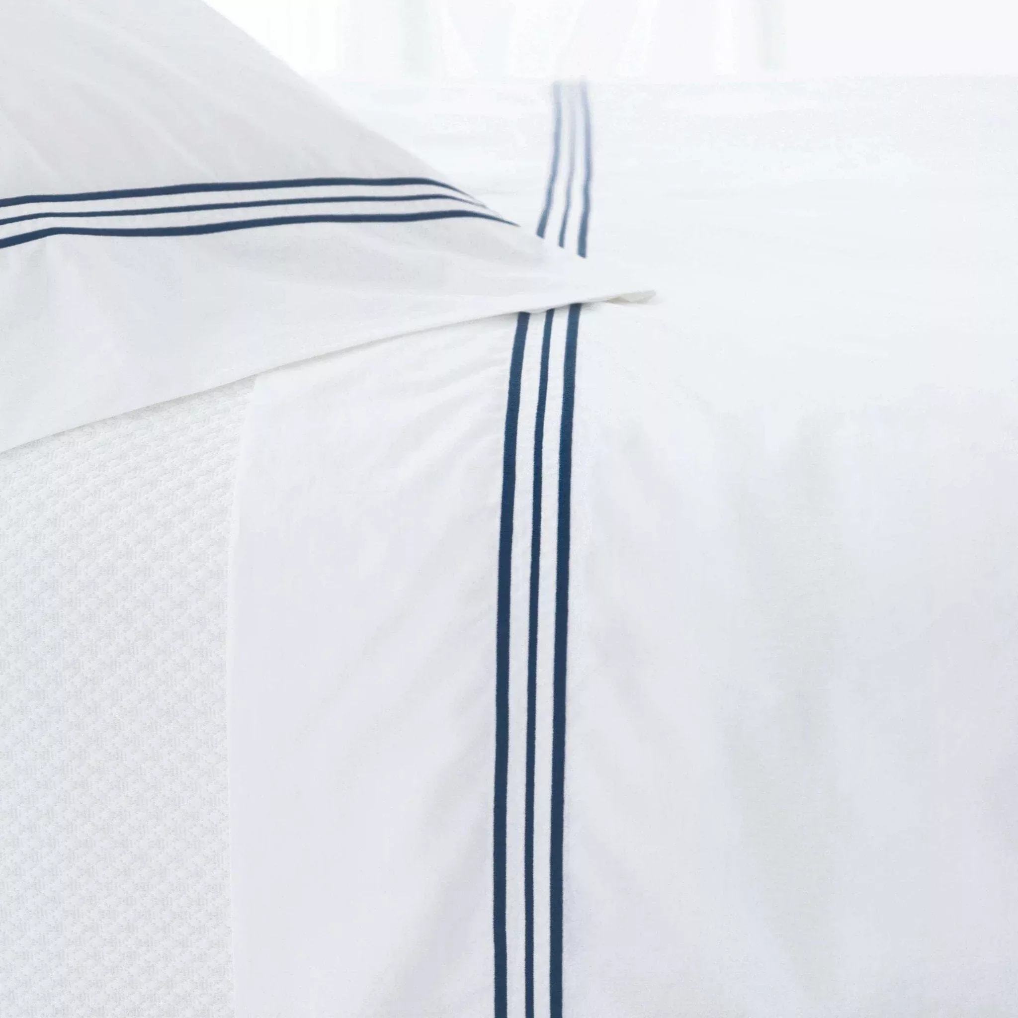 Trio Indigo Flat Sheet