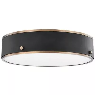 Troy Lighting - Eli 1-Light Large Flush Mount - C8316-PBR/SFB