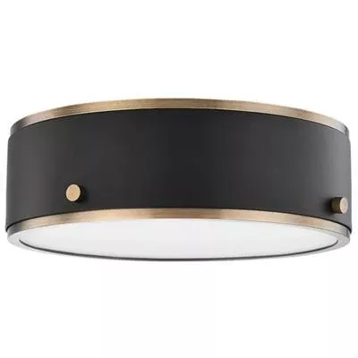 Troy Lighting - Eli 1-Light Small Flush Mount - C8312-PBR/SFB