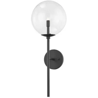 Troy Lighting - Madrid 1-Light Wall Sconce - B8201-SBK
