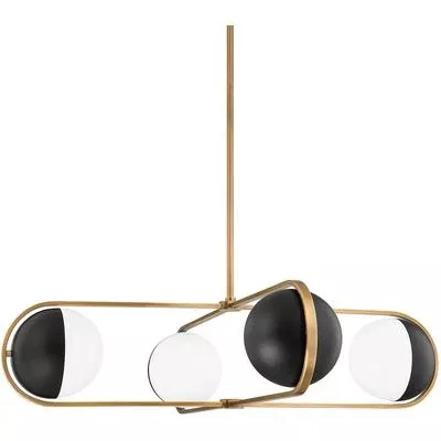 Troy Lighting - Willard Chandelier - F9942-PBR/SBK
