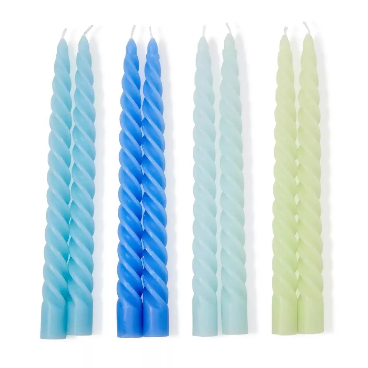 Twist Taper Candles in Gift Box, Set of 2