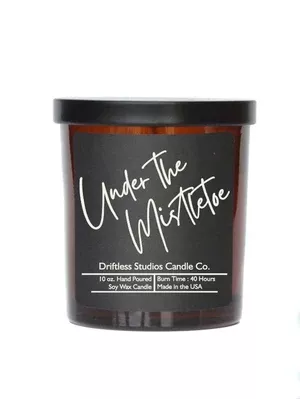 Under the Mistletoe Soy wax Candles - 10oz Candle with Lid