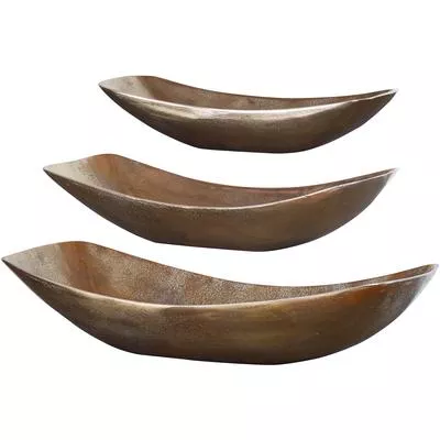Uttermost - Anas Antique Brass Bowls - Set of 3 - 18957