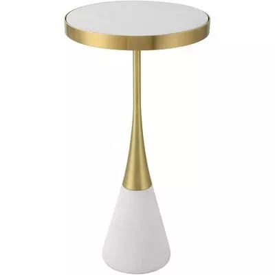 Uttermost - Apex Concrete Accent Table - White - 25281
