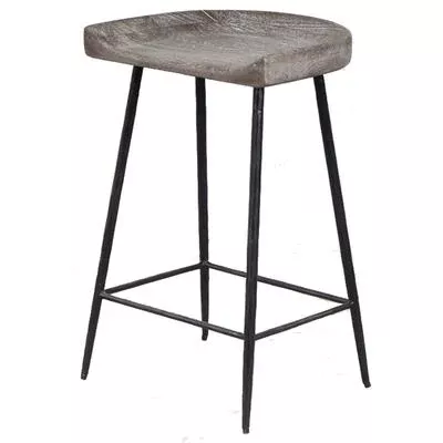 Uttermost - Cordova Carved Wood Counter Stool - 22885
