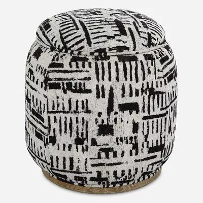 Uttermost - Dialogue Poof Ottoman - 23195