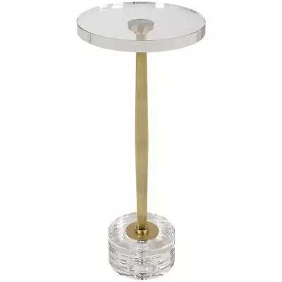 Uttermost - Groove Crystal Drink Table - 22908
