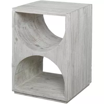 Uttermost - Hans White Side Table - 24969