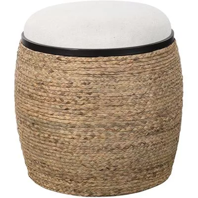 Uttermost - Island Straw Accent Stool - 23582