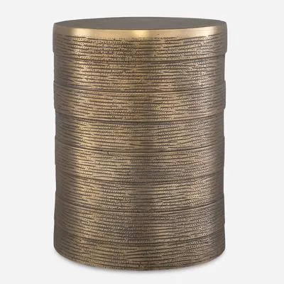 Uttermost - Odin Accent Table - Antique Brass - 50015