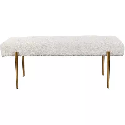 Uttermost - Olivier White Bench - 23572